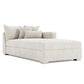 Bernhardt Helena Fabric Right Arm Chaise Metal Foot — N5137