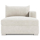 Bernhardt Helena Fabric Right Arm Chaise Without Pillows Metal Foot — N5137Y