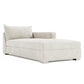 Bernhardt Helena Fabric Right Arm Chaise Without Pillows Metal Foot — N5137Y