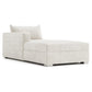 Bernhardt Helena Fabric Left Arm Chaise Without Pillows Metal Foot — N5138Y