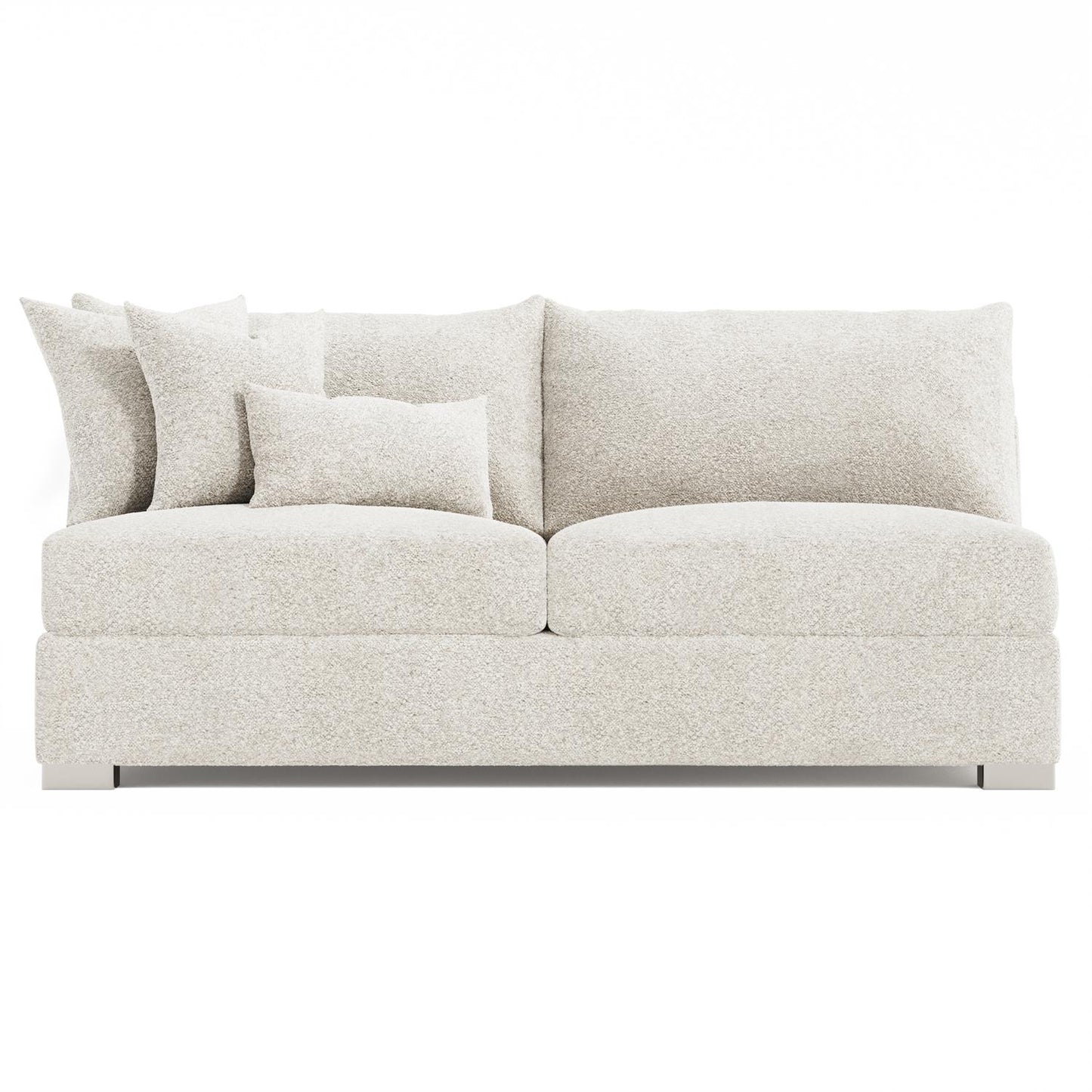 Bernhardt Helena Fabric Armless Loveseat Metal Foot — N5140