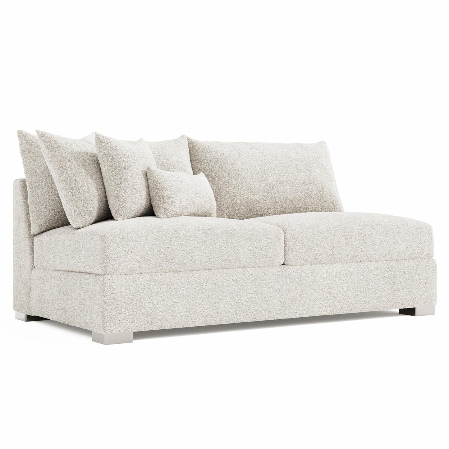 Bernhardt Helena Fabric Armless Loveseat Metal Foot — N5140