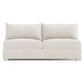 Bernhardt Helena Fabric Armless Loveseat Without Pillows Metal Foot — N5140Y