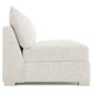 Bernhardt Helena Fabric Armless Loveseat Without Pillows Metal Foot — N5140Y