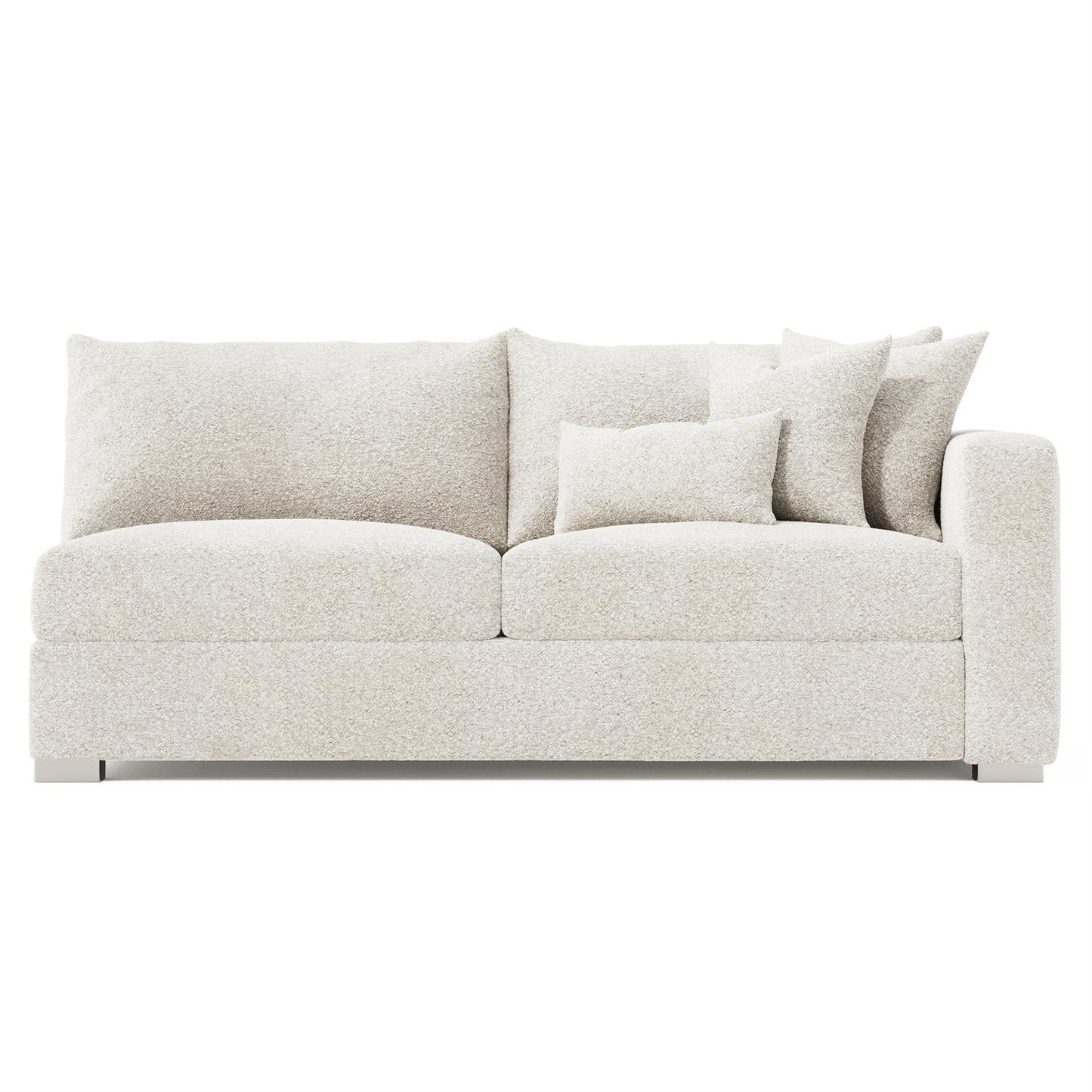 Bernhardt Helena Fabric Right Arm Loveseat Metal Foot — N5141
