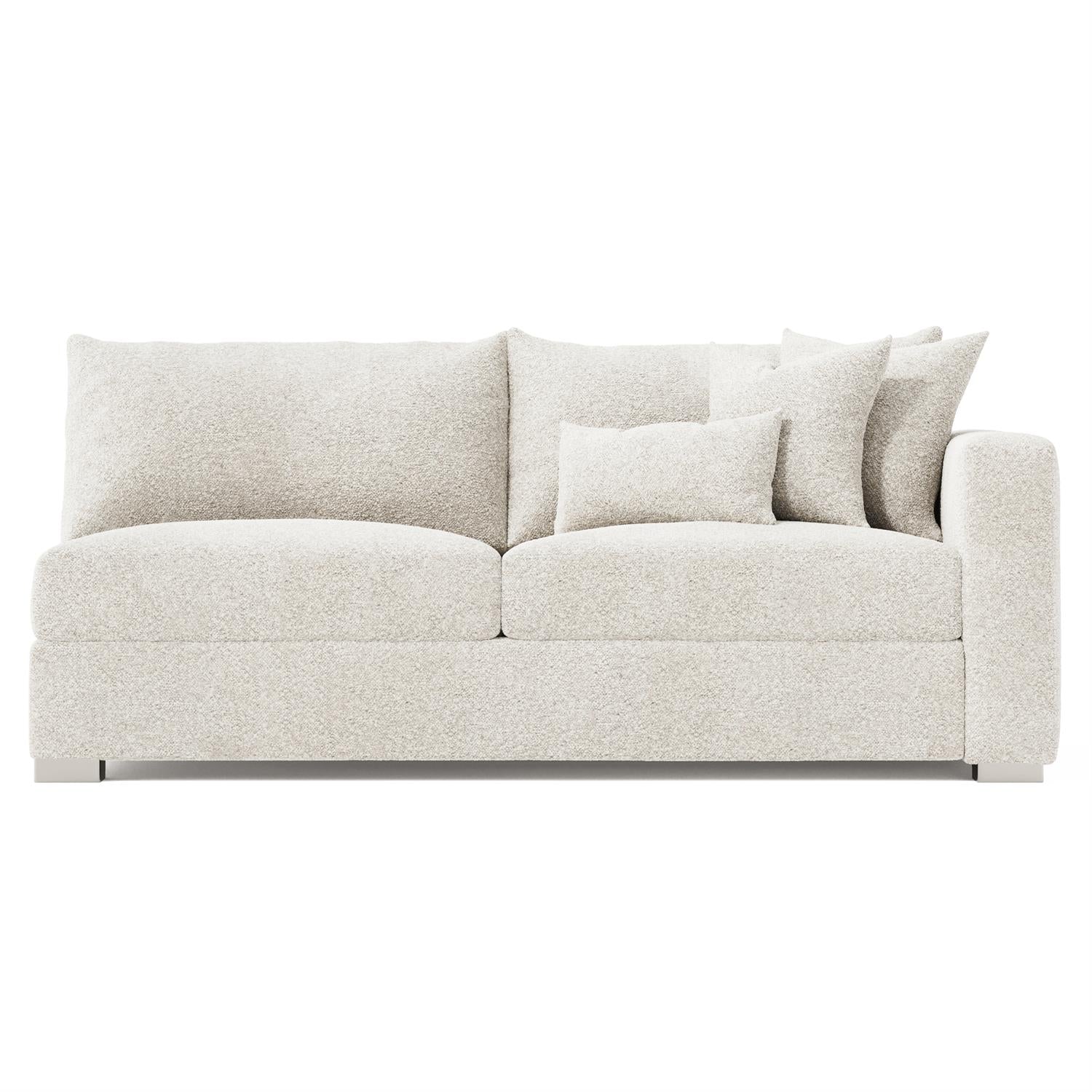 Bernhardt Helena Fabric Right Arm Loveseat Metal Foot — N5141