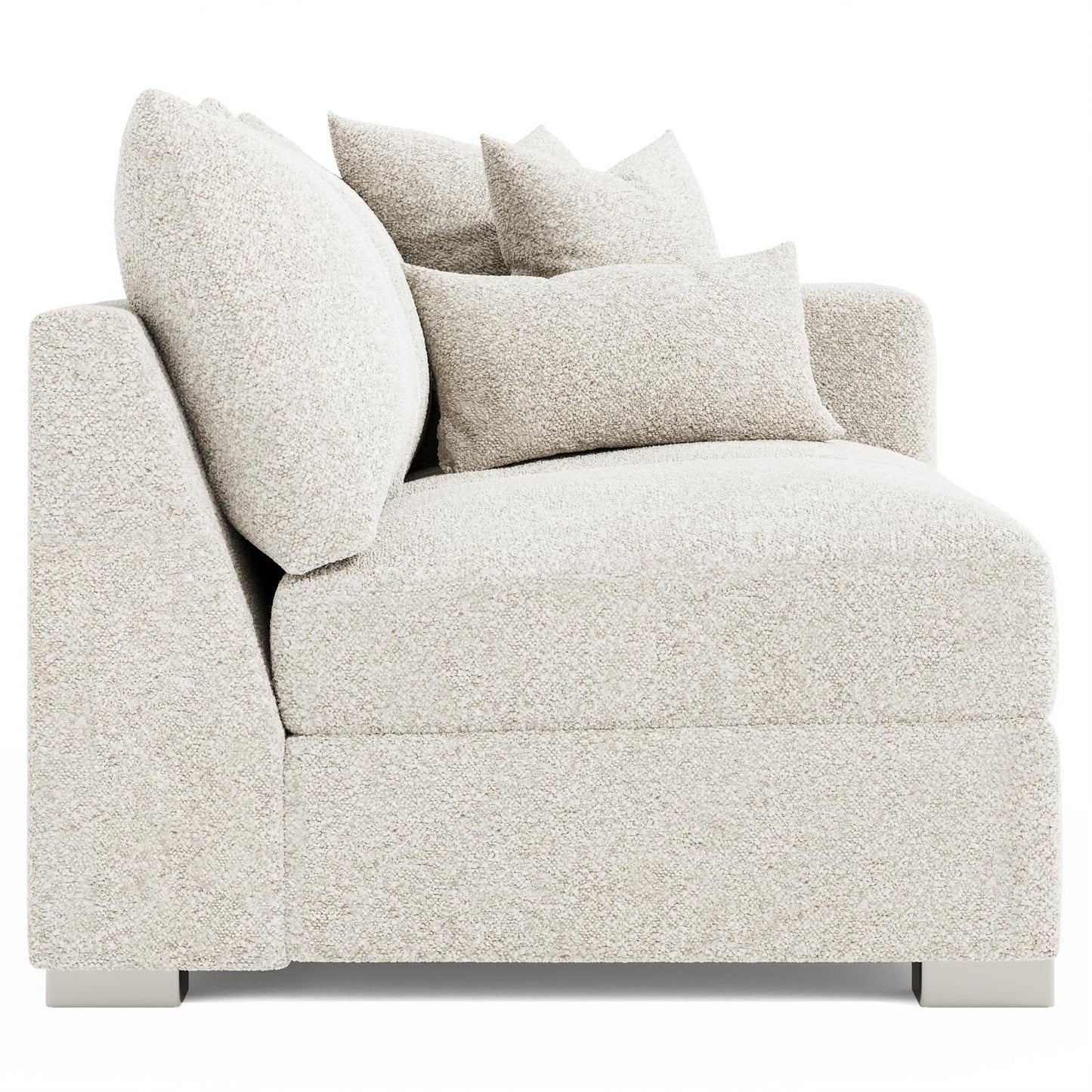 Bernhardt Helena Fabric Right Arm Loveseat Metal Foot — N5141