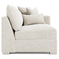Bernhardt Helena Fabric Right Arm Loveseat Metal Foot — N5141