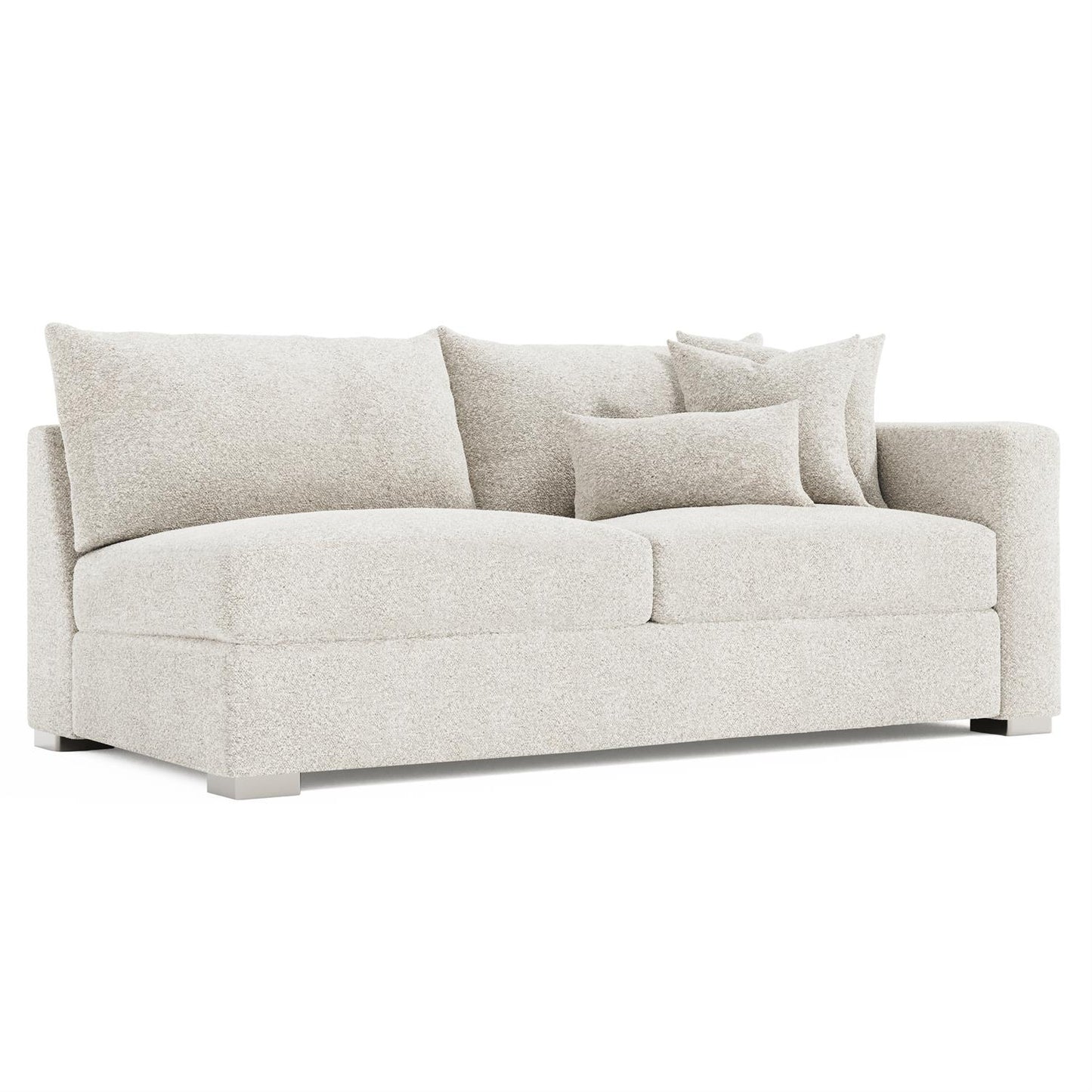 Bernhardt Helena Fabric Right Arm Loveseat Metal Foot — N5141