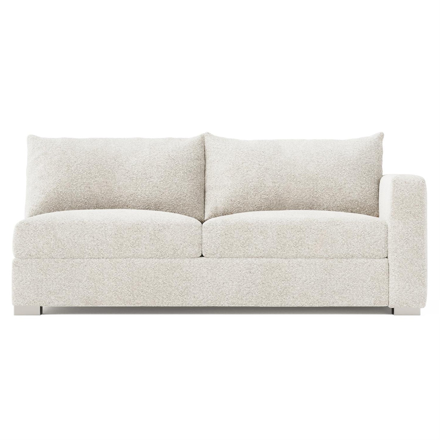 Bernhardt Helena Fabric Right Arm Loveseat Without Pillows Metal Foot — N5141Y