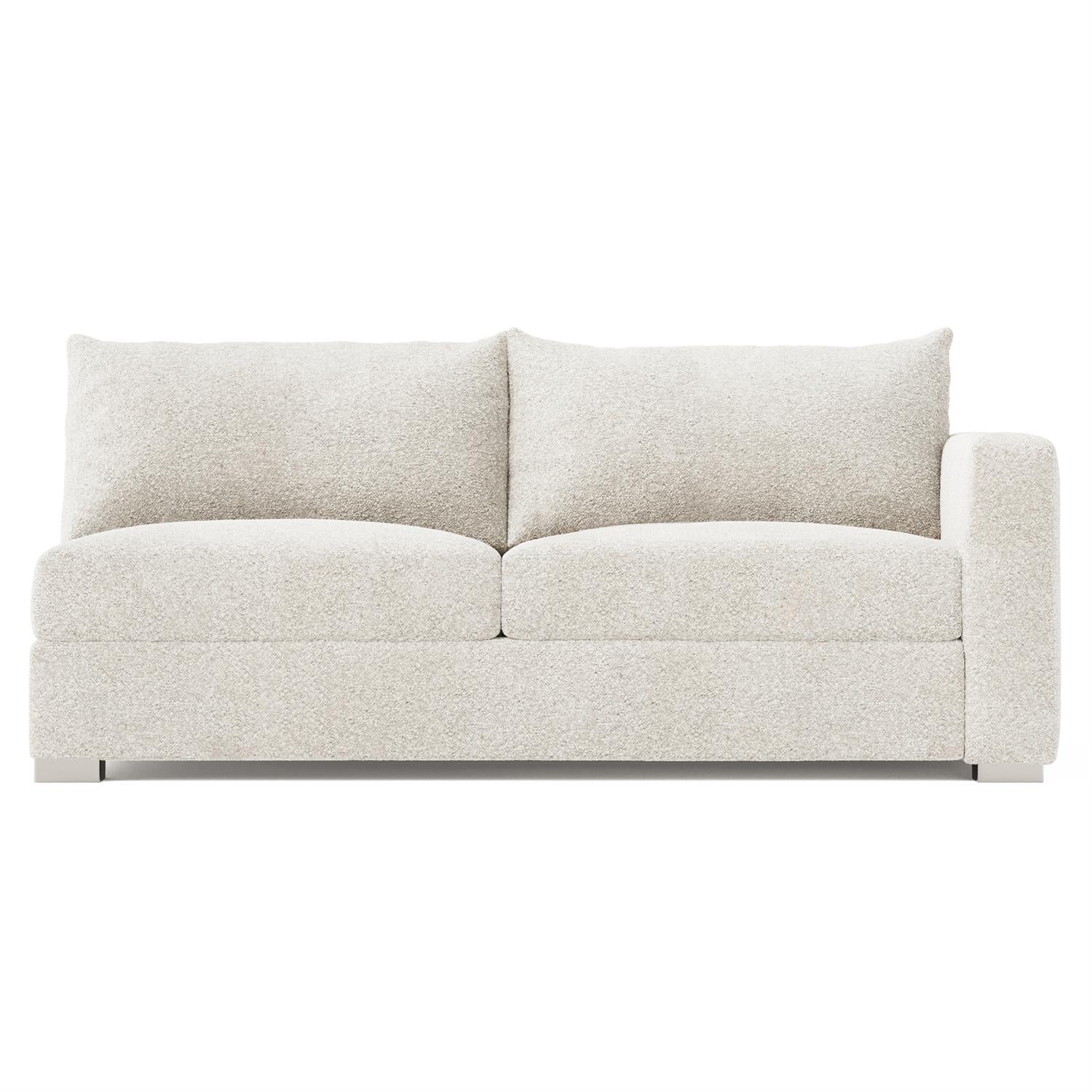 Bernhardt Helena Fabric Right Arm Loveseat Without Pillows Metal Foot — N5141Y