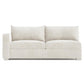 Bernhardt Helena Fabric Left Arm Loveseat Without Pillows Metal Foot — N5142Y
