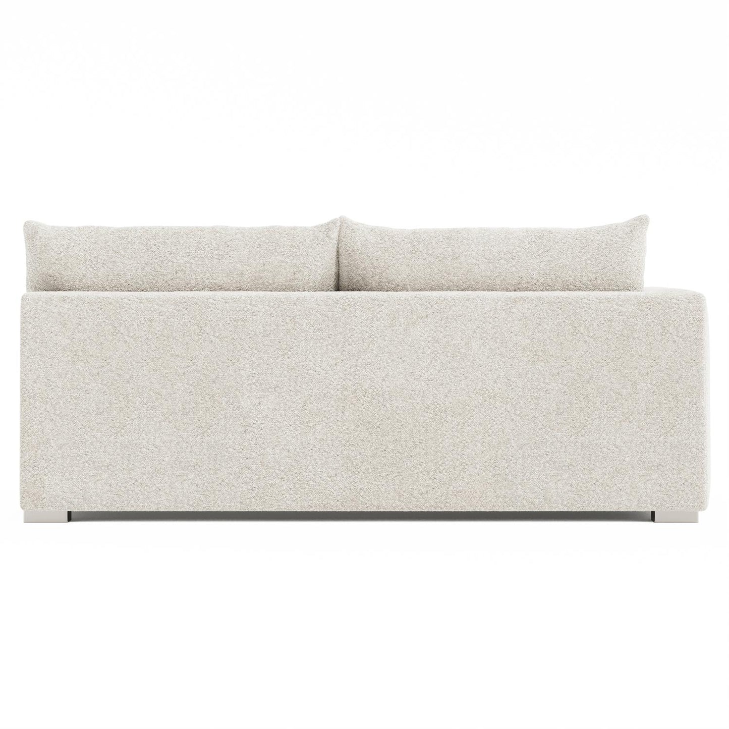 Bernhardt Helena Fabric Left Arm Loveseat Without Pillows Metal Foot — N5142Y
