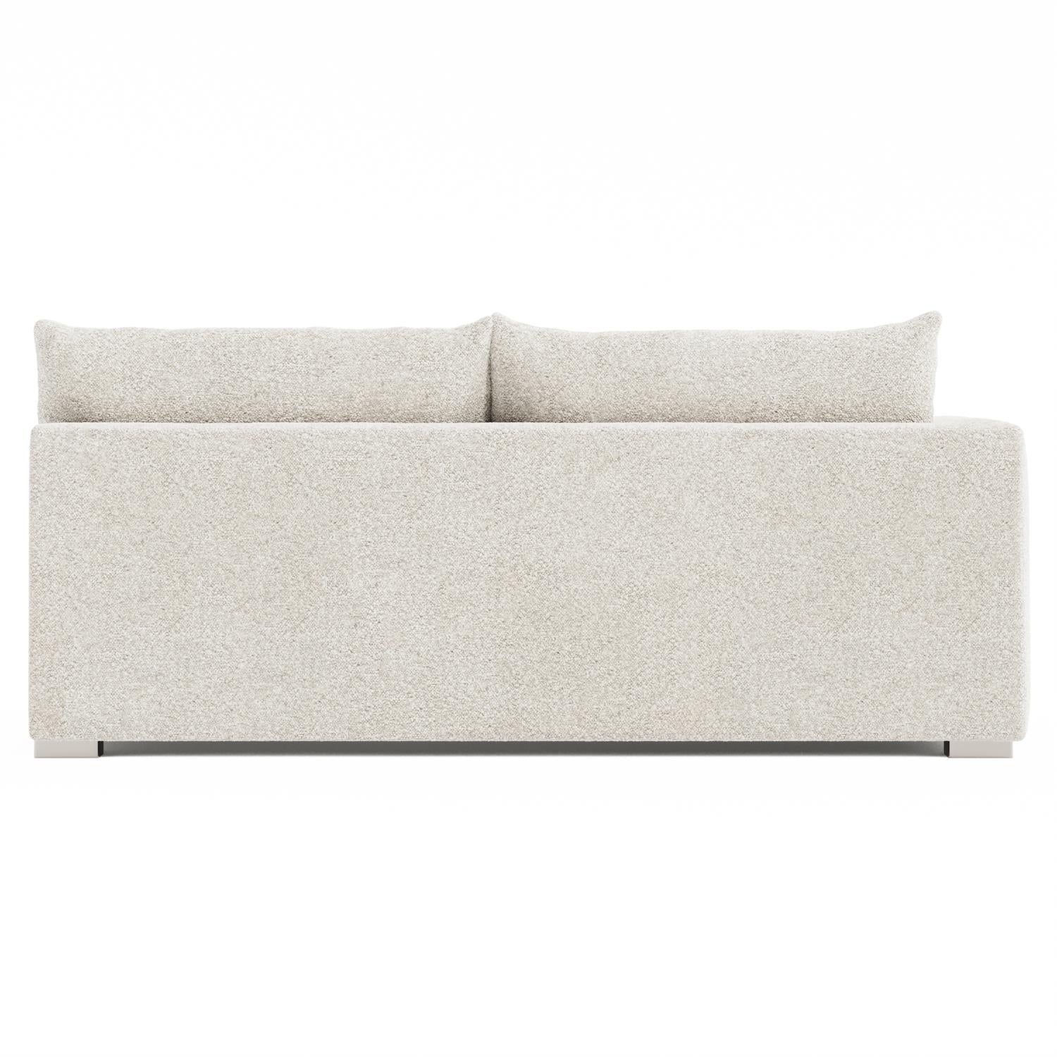 Bernhardt Helena Fabric Left Arm Loveseat Without Pillows Metal Foot — N5142Y