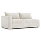 Bernhardt Helena Fabric Left Arm Loveseat Without Pillows Metal Foot — N5142Y