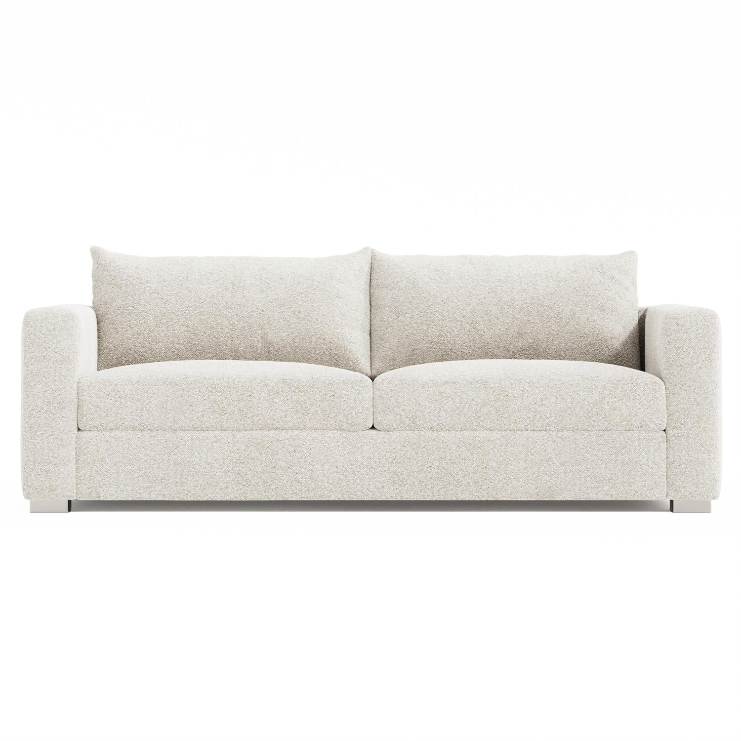 Bernhardt Helena Fabric Sofa Without Pillows Metal Foot — N5157Y
