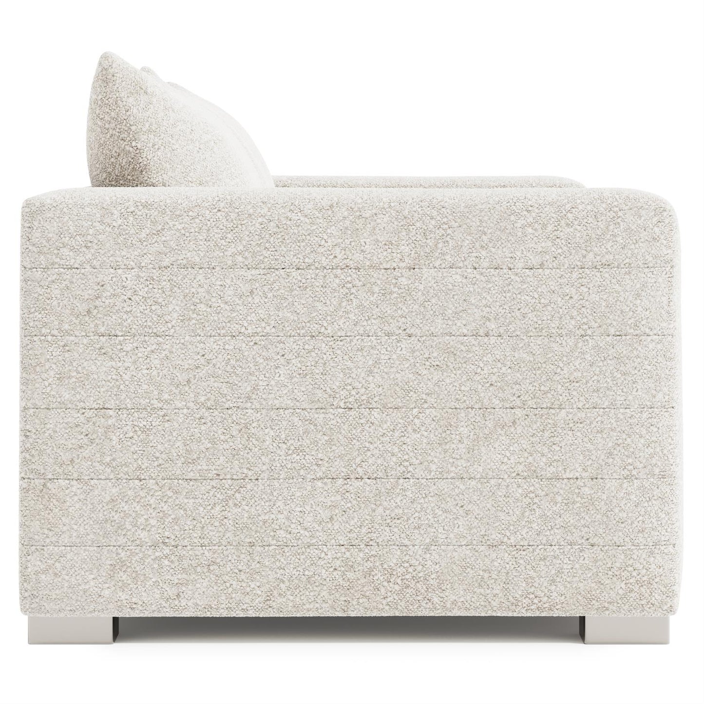 Bernhardt Helena Fabric Sofa Without Pillows Metal Foot — N5157Y
