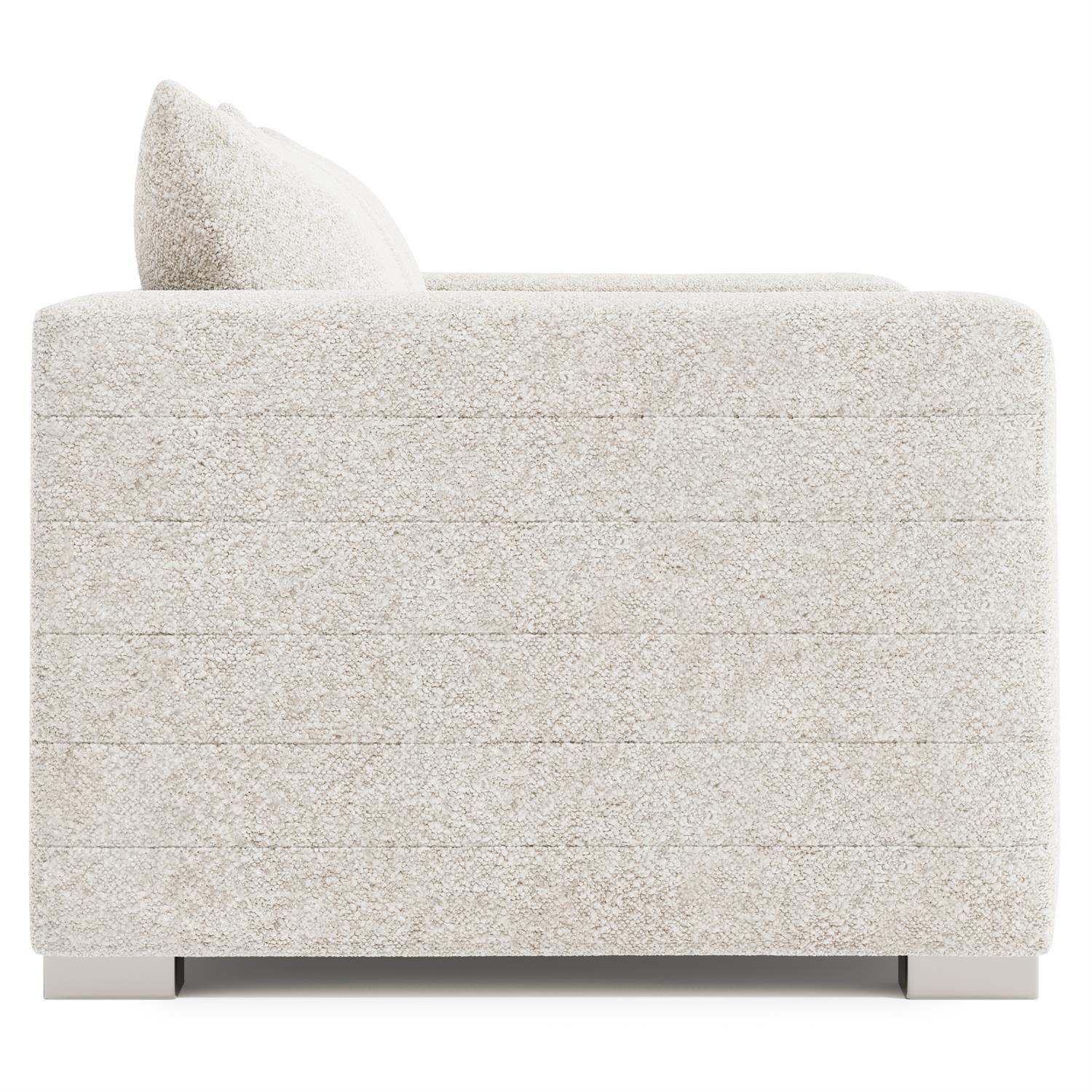 Bernhardt Helena Fabric Sofa Without Pillows Metal Foot — N5157Y