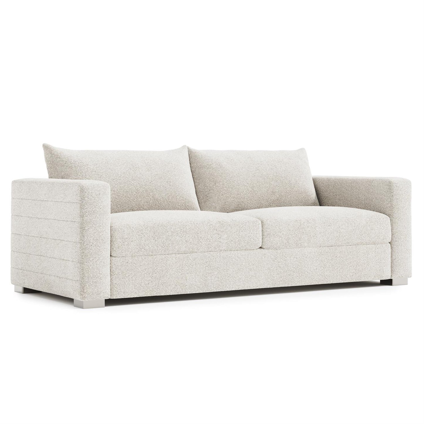 Bernhardt Helena Fabric Sofa Without Pillows Metal Foot — N5157Y