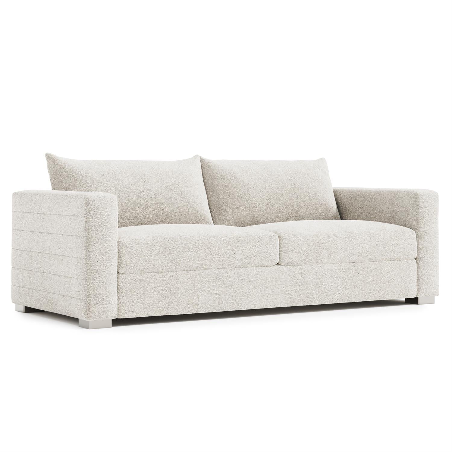 Bernhardt Helena Fabric Sofa Without Pillows Metal Foot — N5157Y
