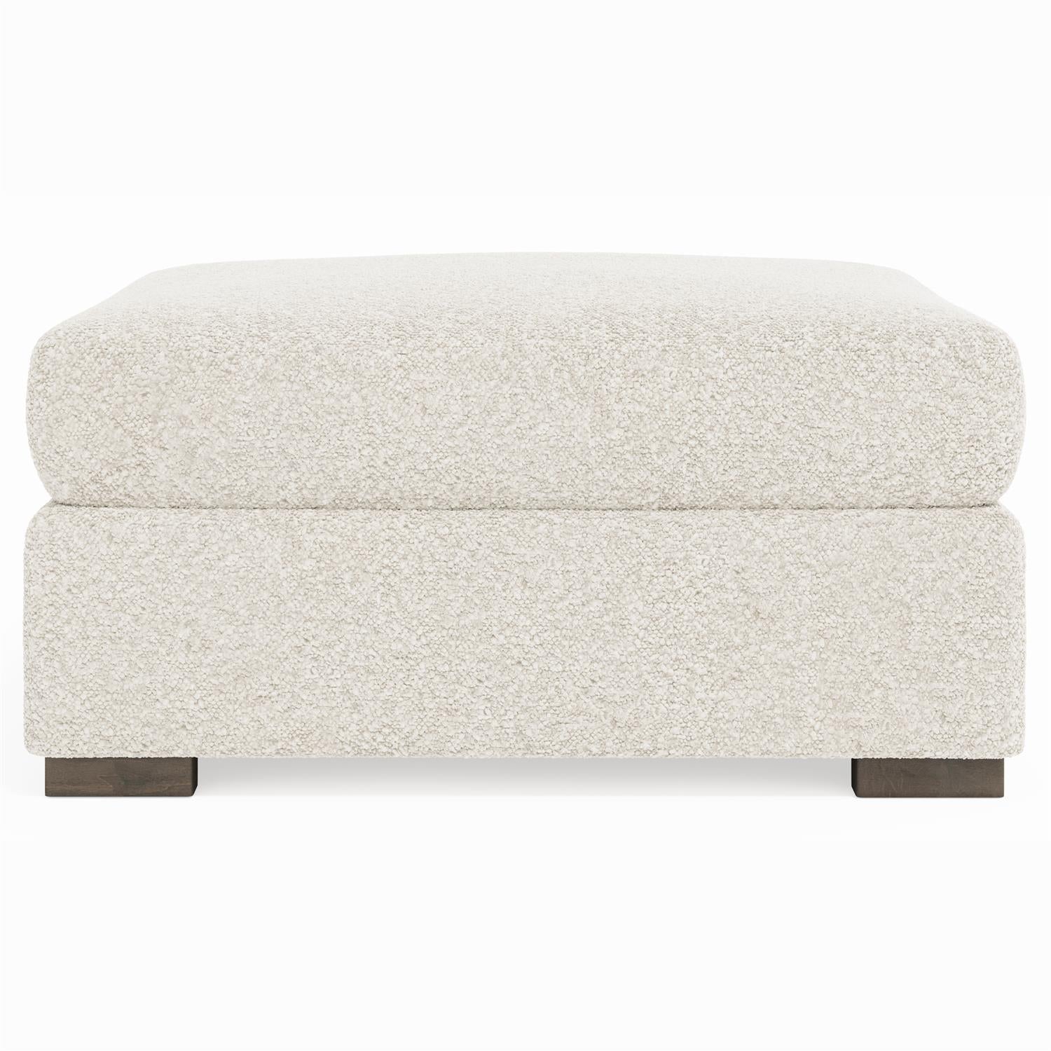 Bernhardt Helena Fabric Ottoman Wood Foot — N5220