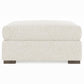 Bernhardt Helena Fabric Ottoman Wood Foot — N5220