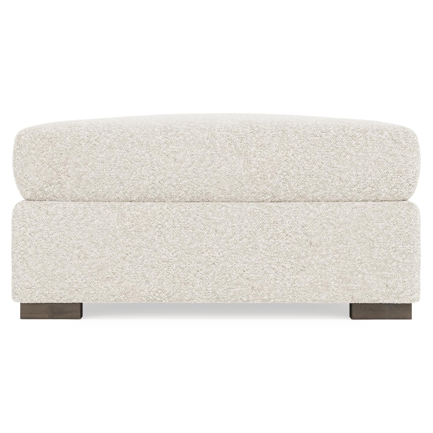 Bernhardt Helena Fabric Ottoman Wood Foot — N5220