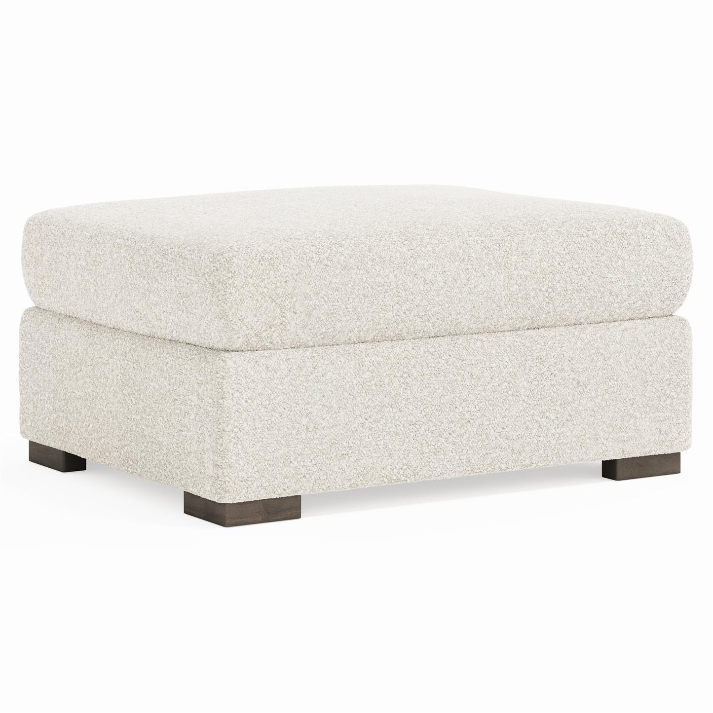 Bernhardt Helena Fabric Ottoman Wood Foot — N5220
