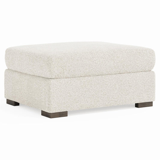 Bernhardt Helena Fabric Ottoman Wood Foot — N5220