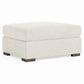 Bernhardt Helena Fabric Ottoman Wood Foot — N5220