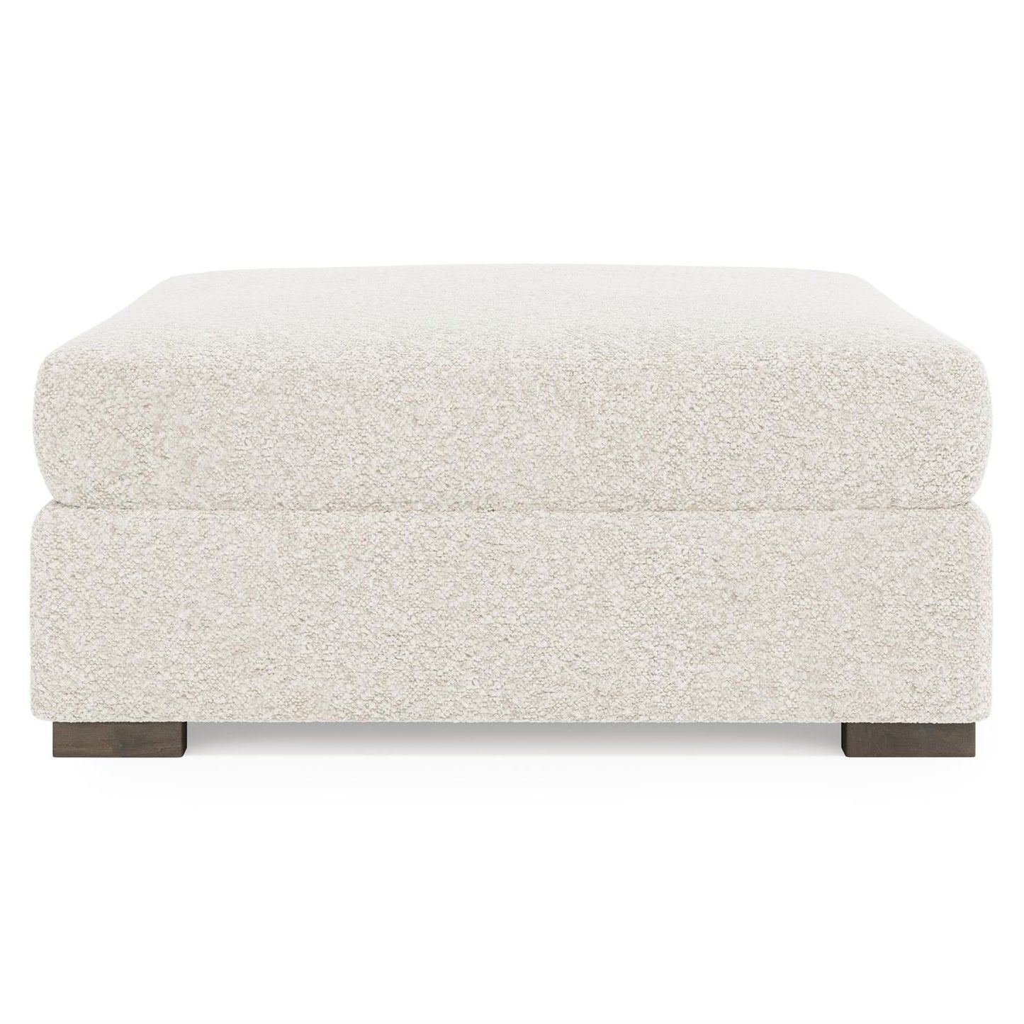 Bernhardt Helena Fabric Bumper Ottoman Wood Foot — N5231