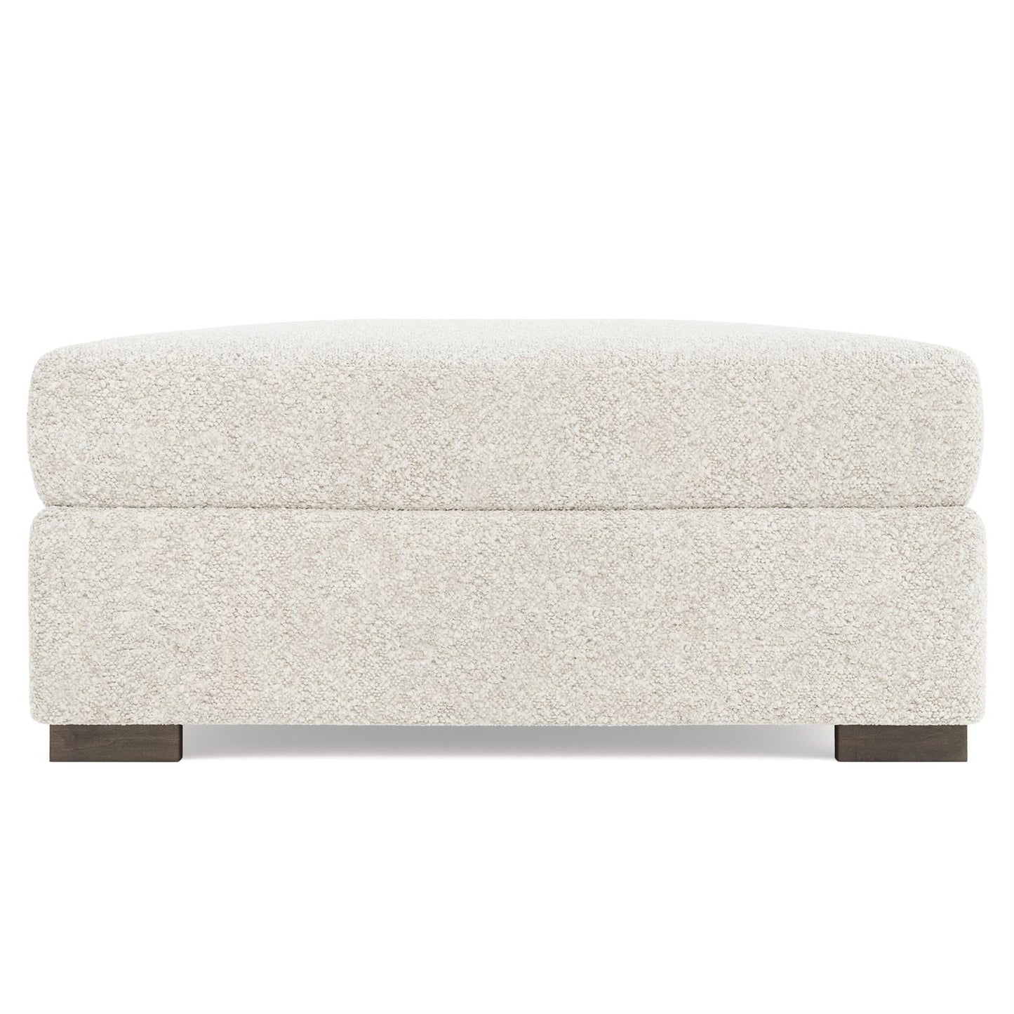 Bernhardt Helena Fabric Bumper Ottoman Wood Foot — N5231