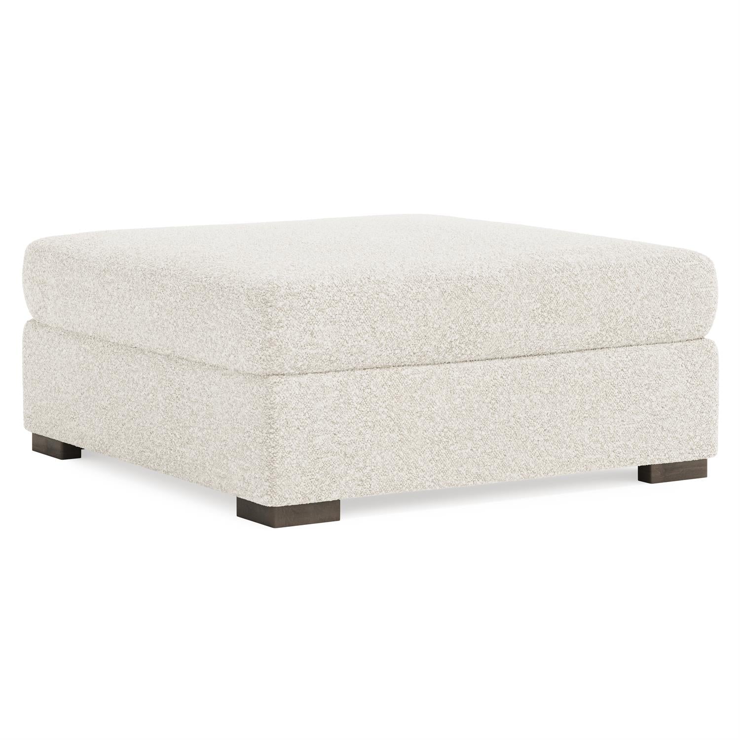 Bernhardt Helena Fabric Bumper Ottoman Wood Foot — N5231