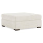 Bernhardt Helena Fabric Bumper Ottoman Wood Foot — N5231