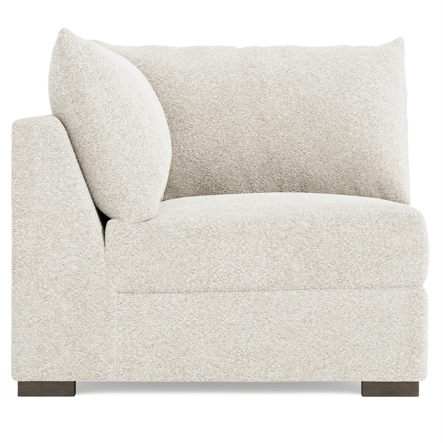 Bernhardt Helena Fabric Corner Chair Without Pillows Wood Foot — N5232Y