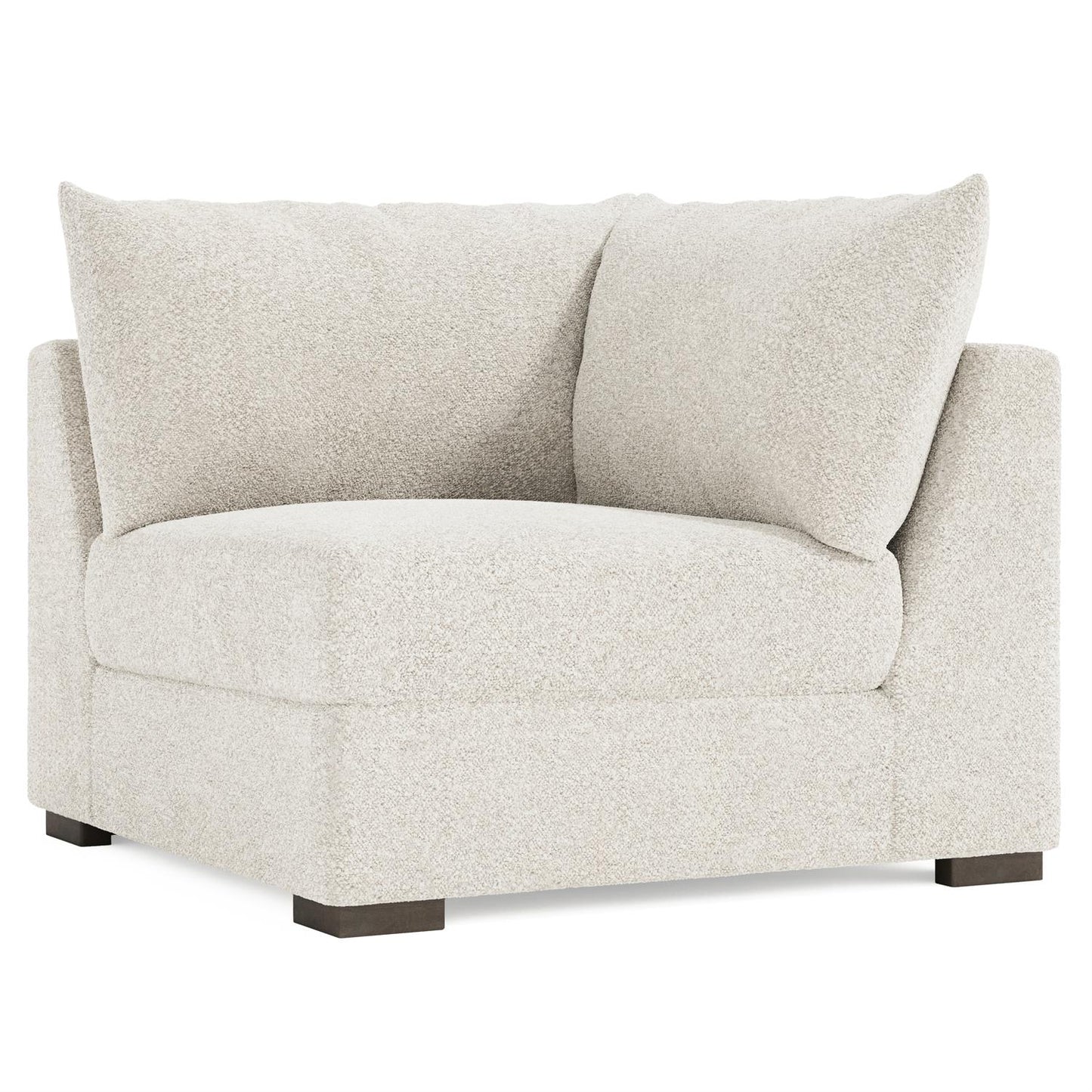 Bernhardt Helena Fabric Corner Chair Without Pillows Wood Foot — N5232Y