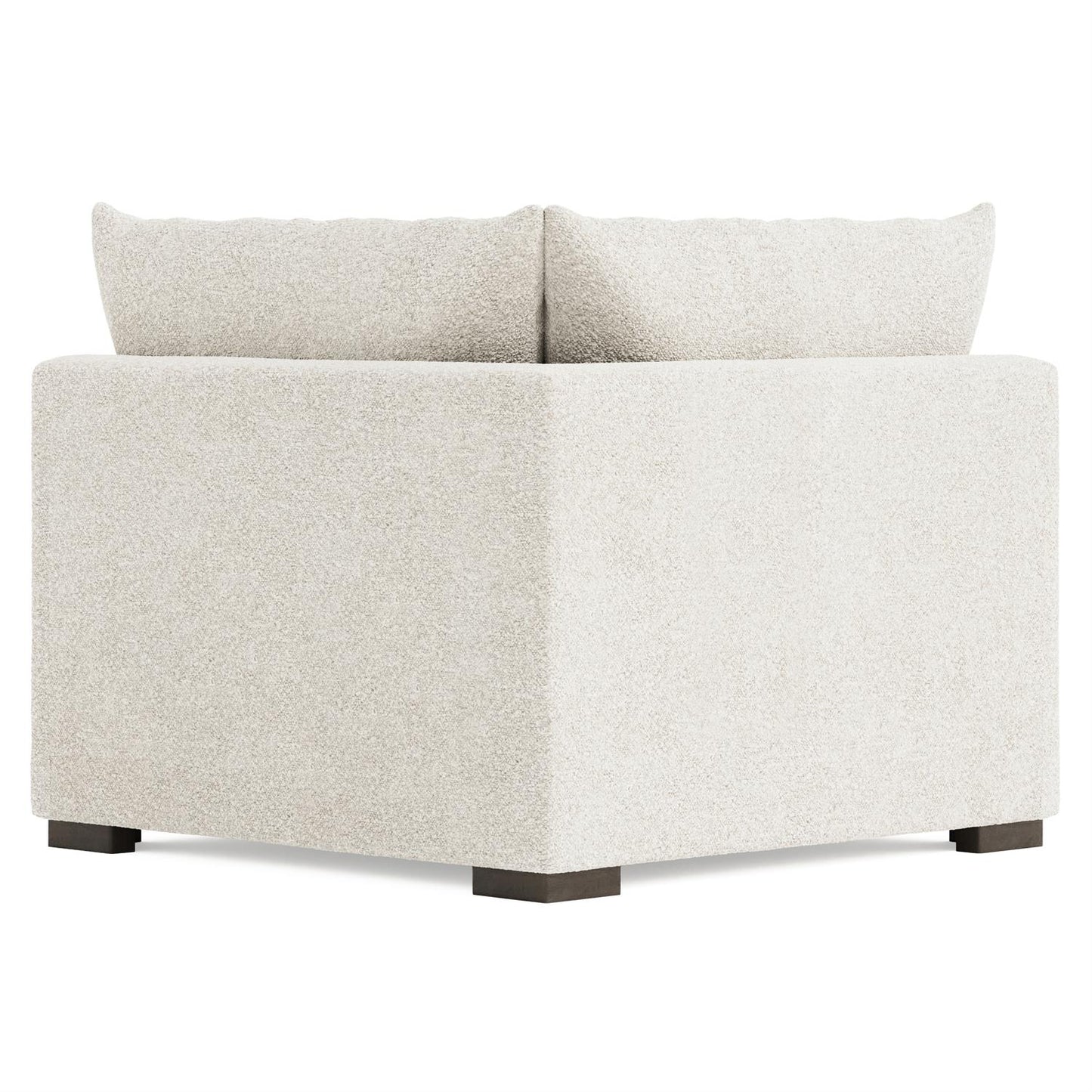 Bernhardt Helena Fabric Corner Chair Without Pillows Wood Foot — N5232Y