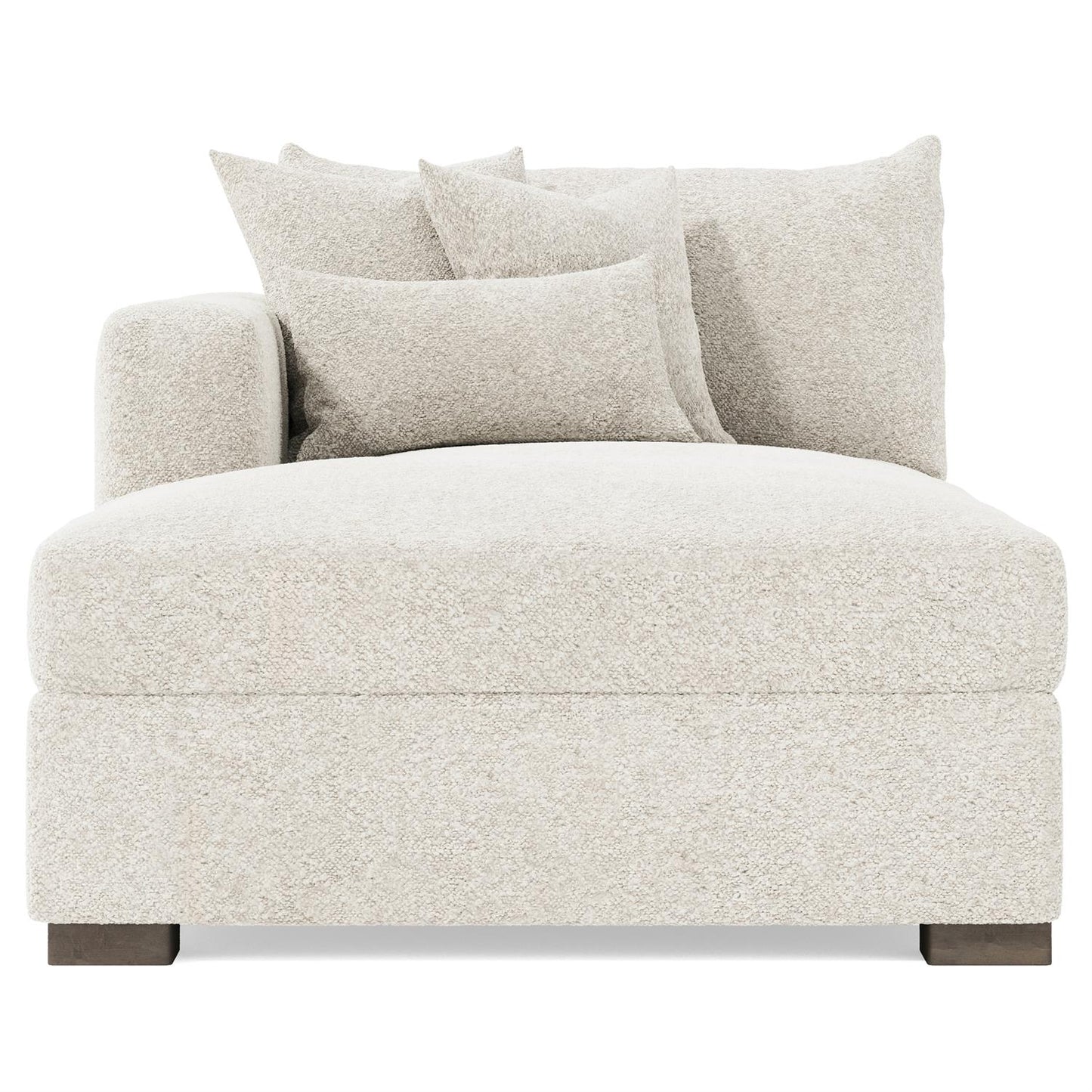 Bernhardt Helena Fabric Left Arm Chaise Wood Foot — N5238