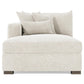 Bernhardt Helena Fabric Left Arm Chaise Wood Foot — N5238