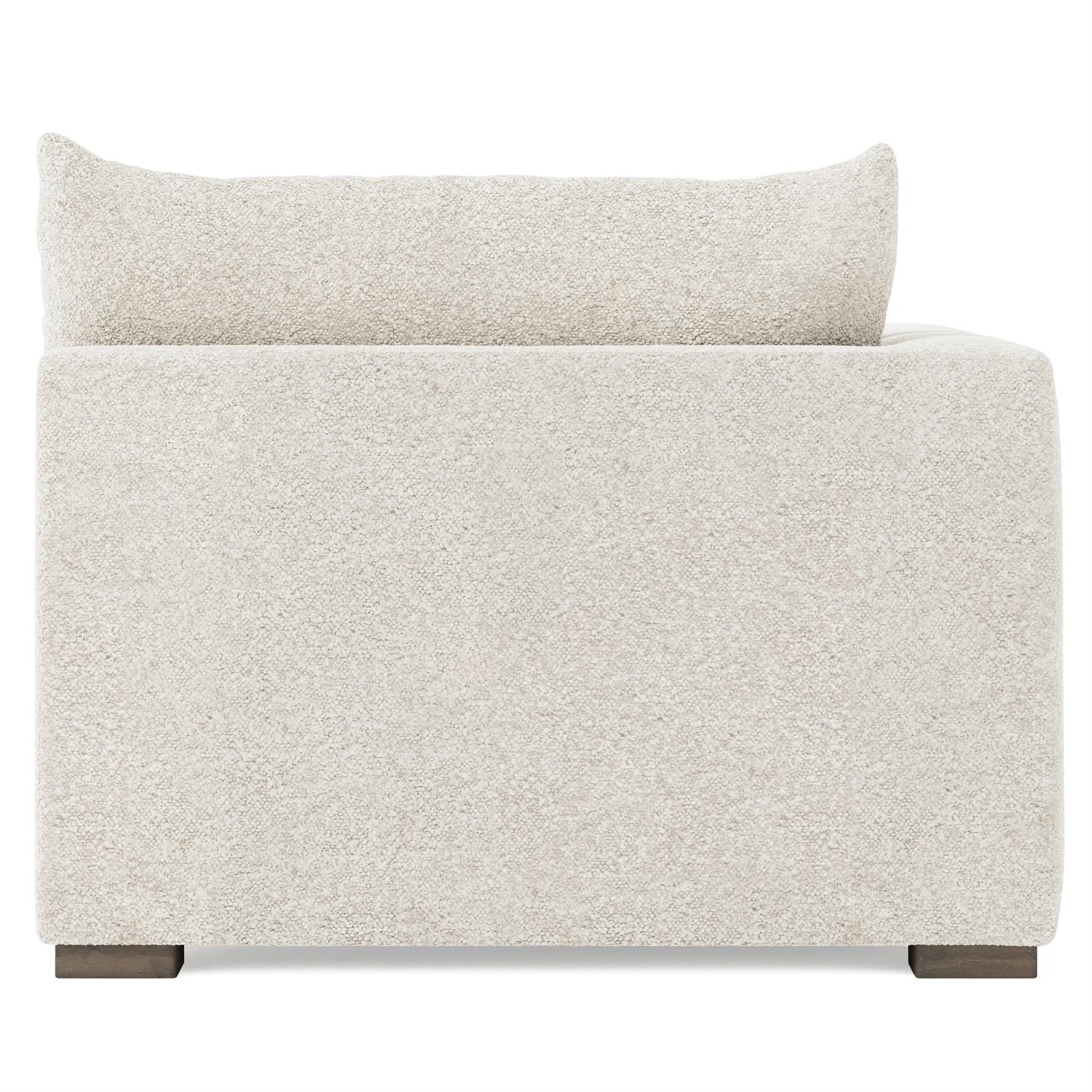 Bernhardt Helena Fabric Left Arm Chaise Wood Foot — N5238