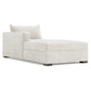 Bernhardt Helena Fabric Left Arm Chaise Without Pillows Wood Foot — N5238Y
