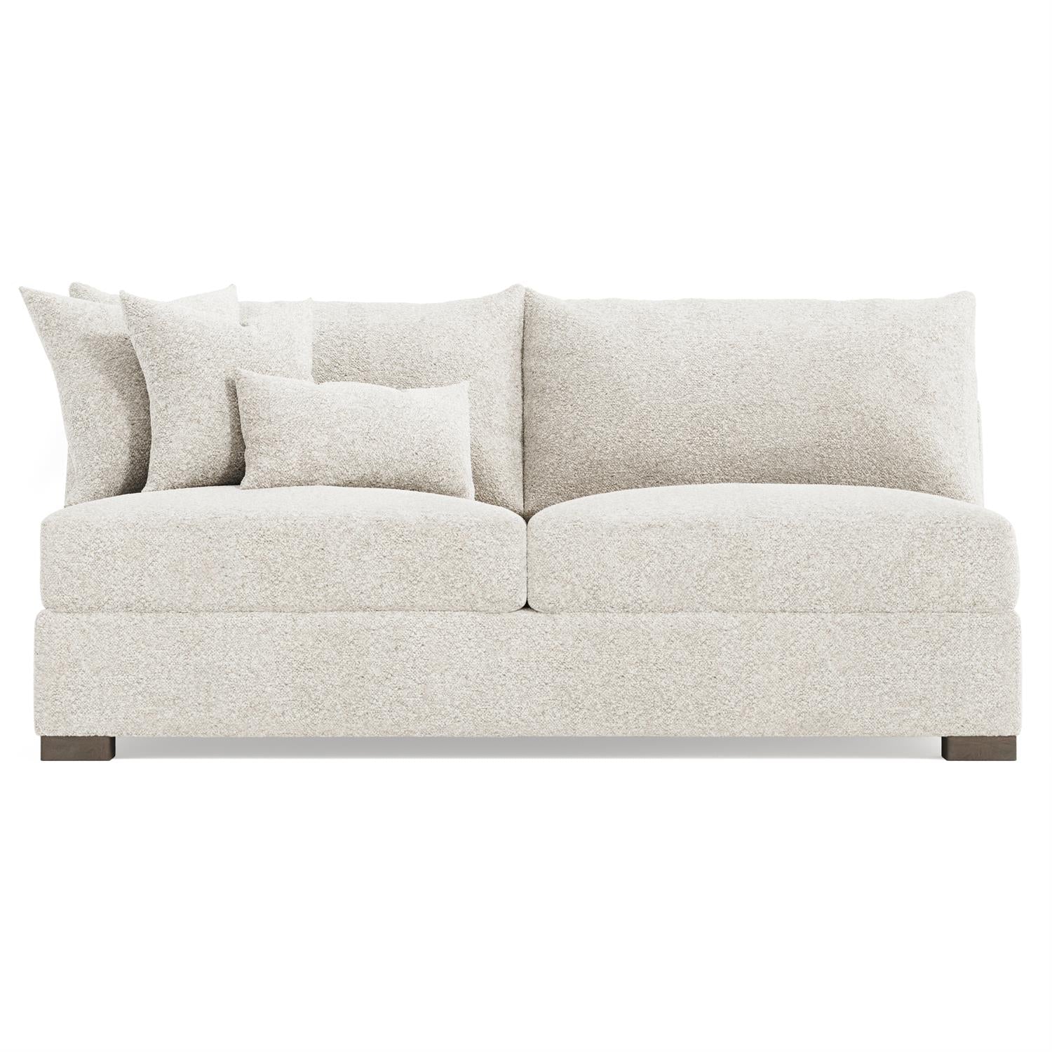 Bernhardt Helena Fabric Armless Loveseat Wood Foot — N5240