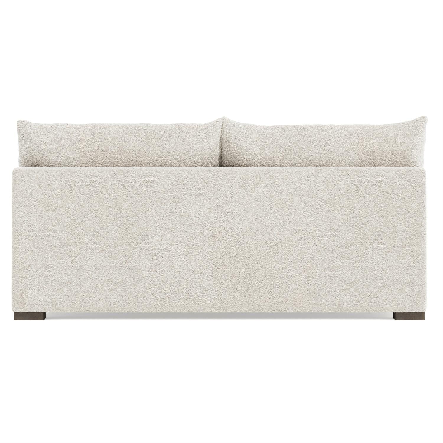 Bernhardt Helena Fabric Armless Loveseat Wood Foot — N5240