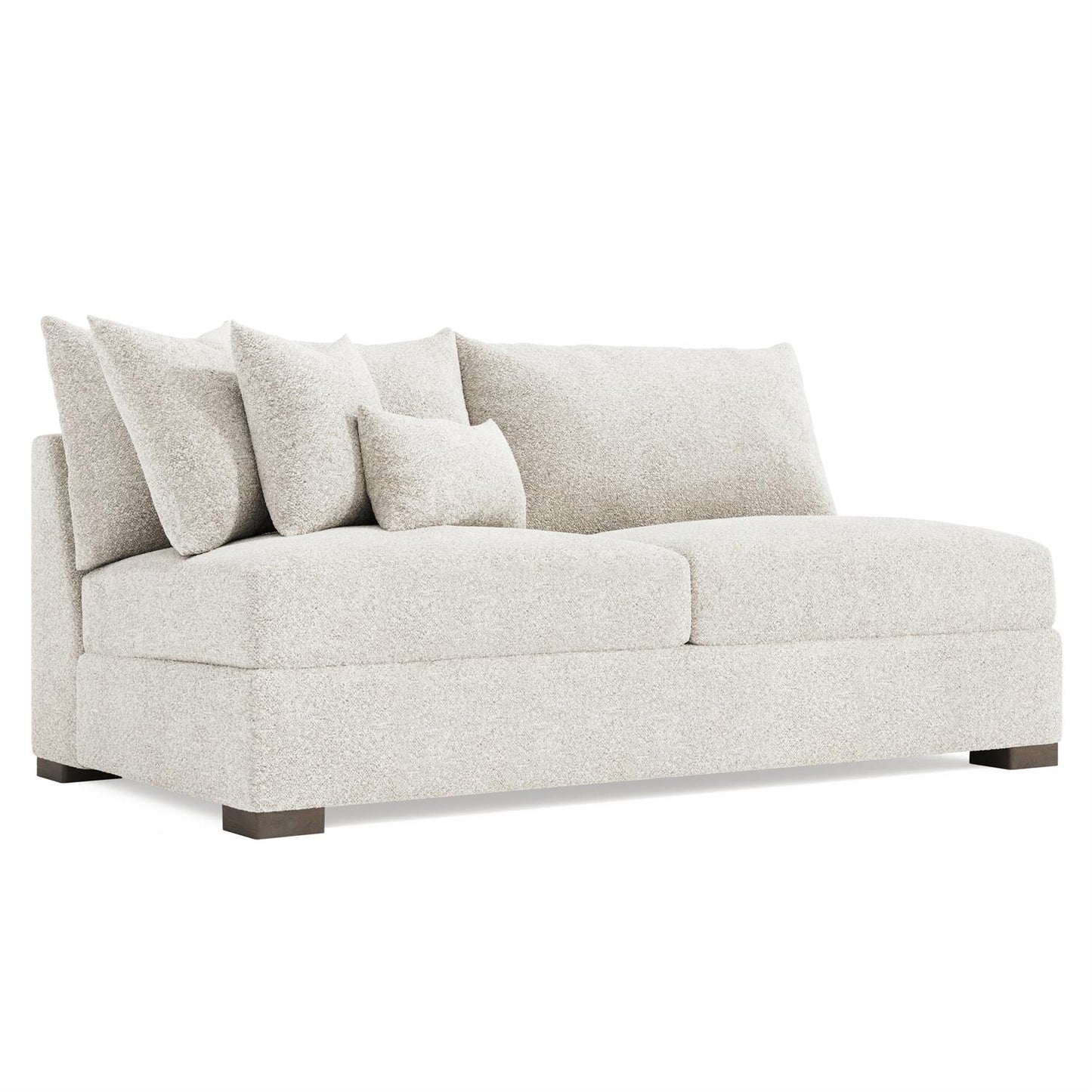 Bernhardt Helena Fabric Armless Loveseat Wood Foot — N5240