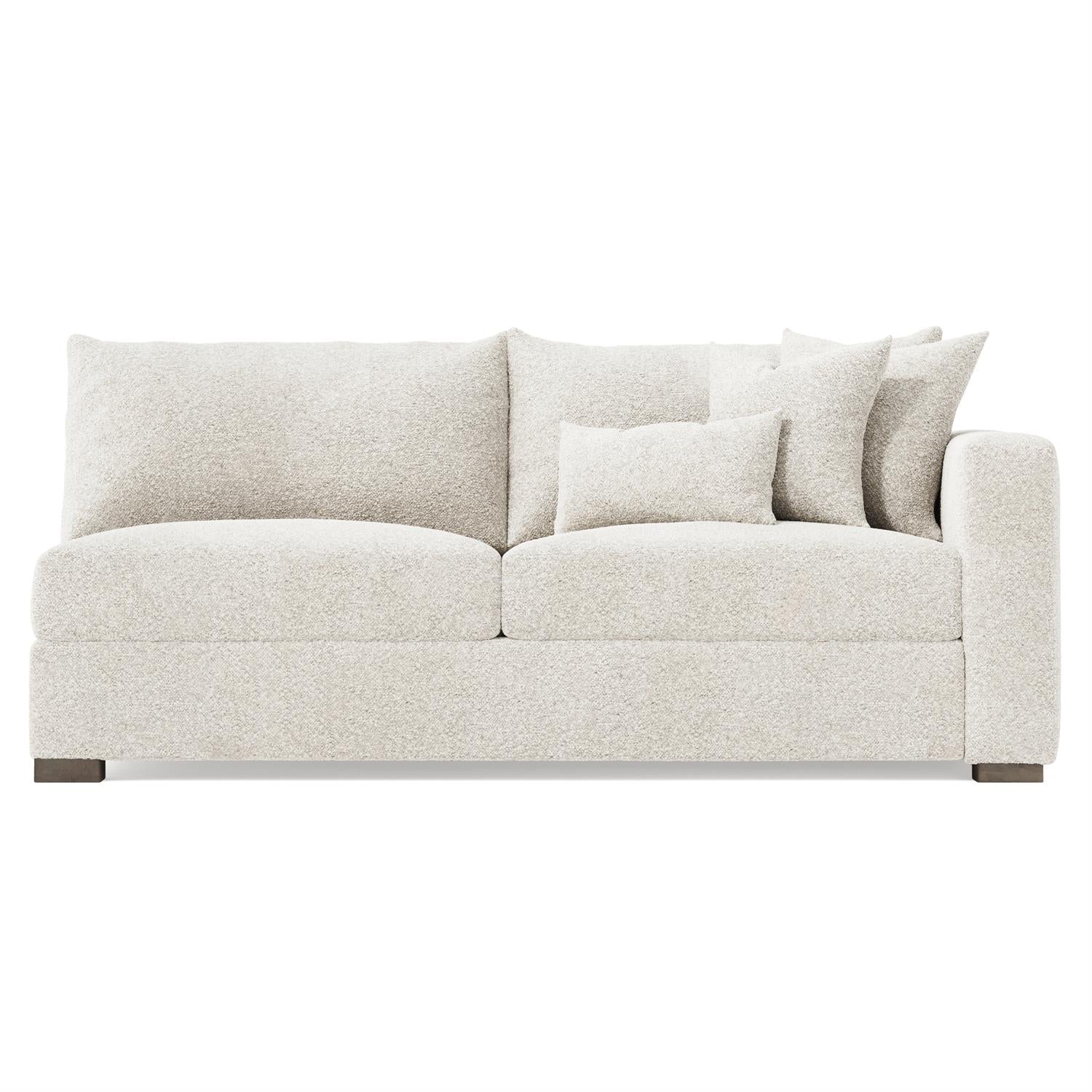 Bernhardt Helena Fabric Right Arm Loveseat Wood Foot — N5241