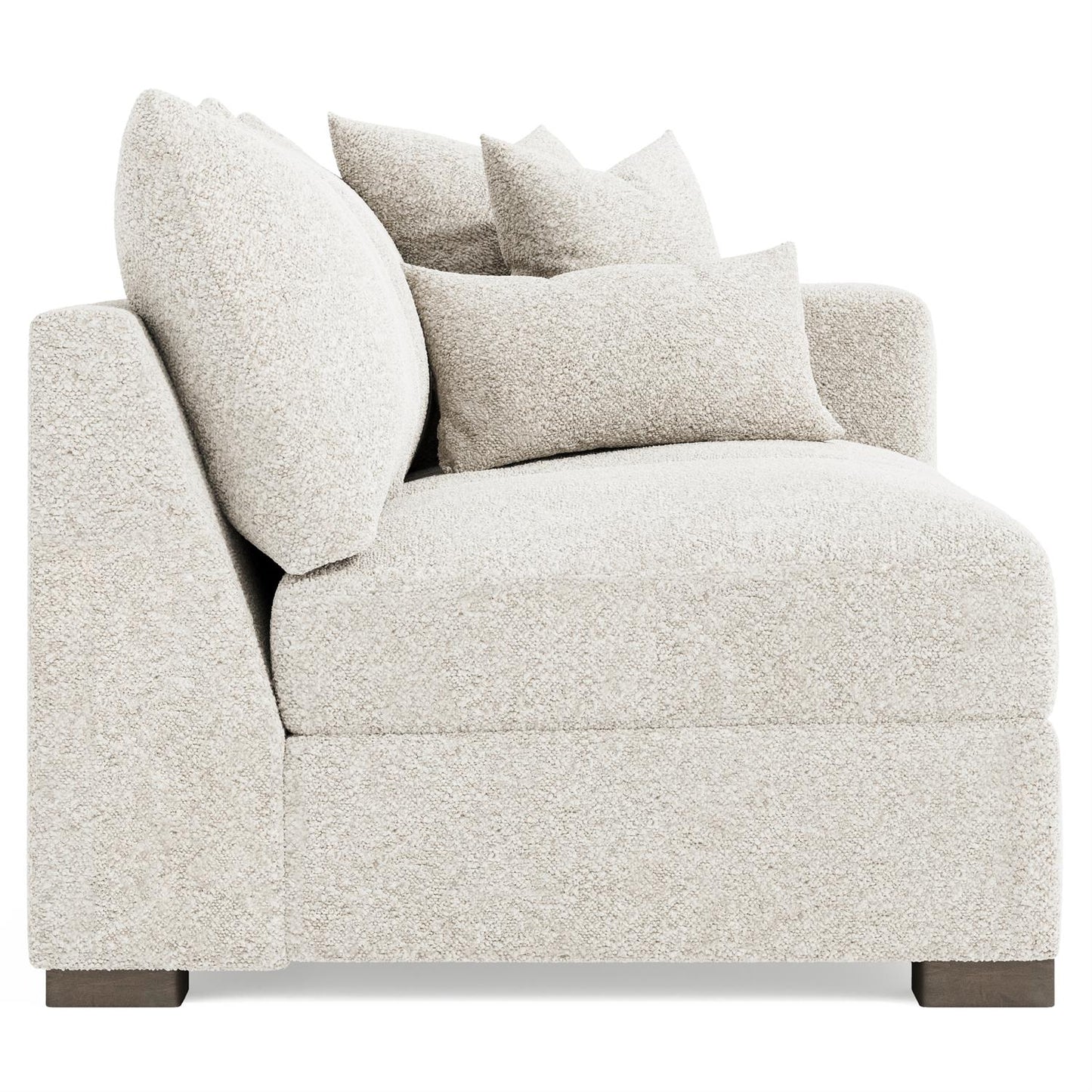 Bernhardt Helena Fabric Right Arm Loveseat Wood Foot — N5241