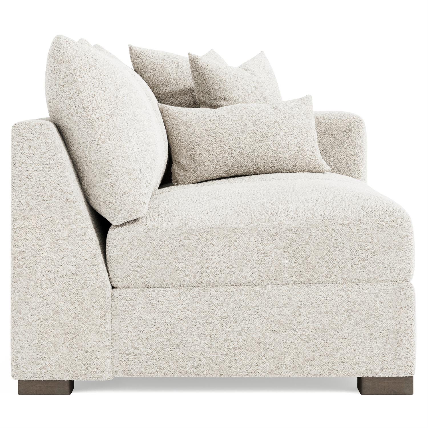 Bernhardt Helena Fabric Right Arm Loveseat Wood Foot — N5241