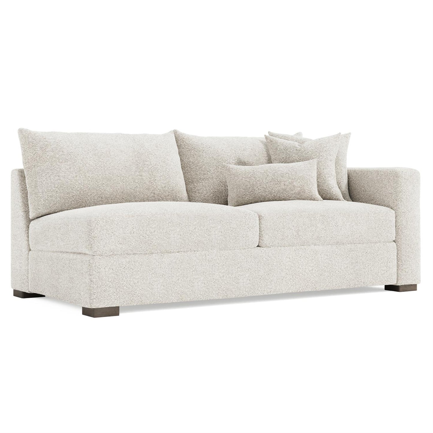 Bernhardt Helena Fabric Right Arm Loveseat Wood Foot — N5241
