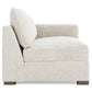 Bernhardt Helena Fabric Right Arm Loveseat Without Pillows Wood Foot — N5241Y