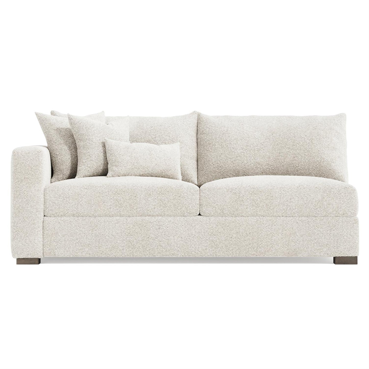 Bernhardt Helena Fabric Left Arm Loveseat Wood Foot — N5242